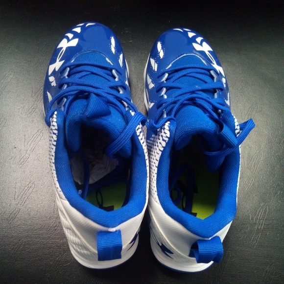 Under Armour Spotlight Franchise RM Football Cleats Blue 3022774-400 Mens sz 8 - Picture 6 of 7